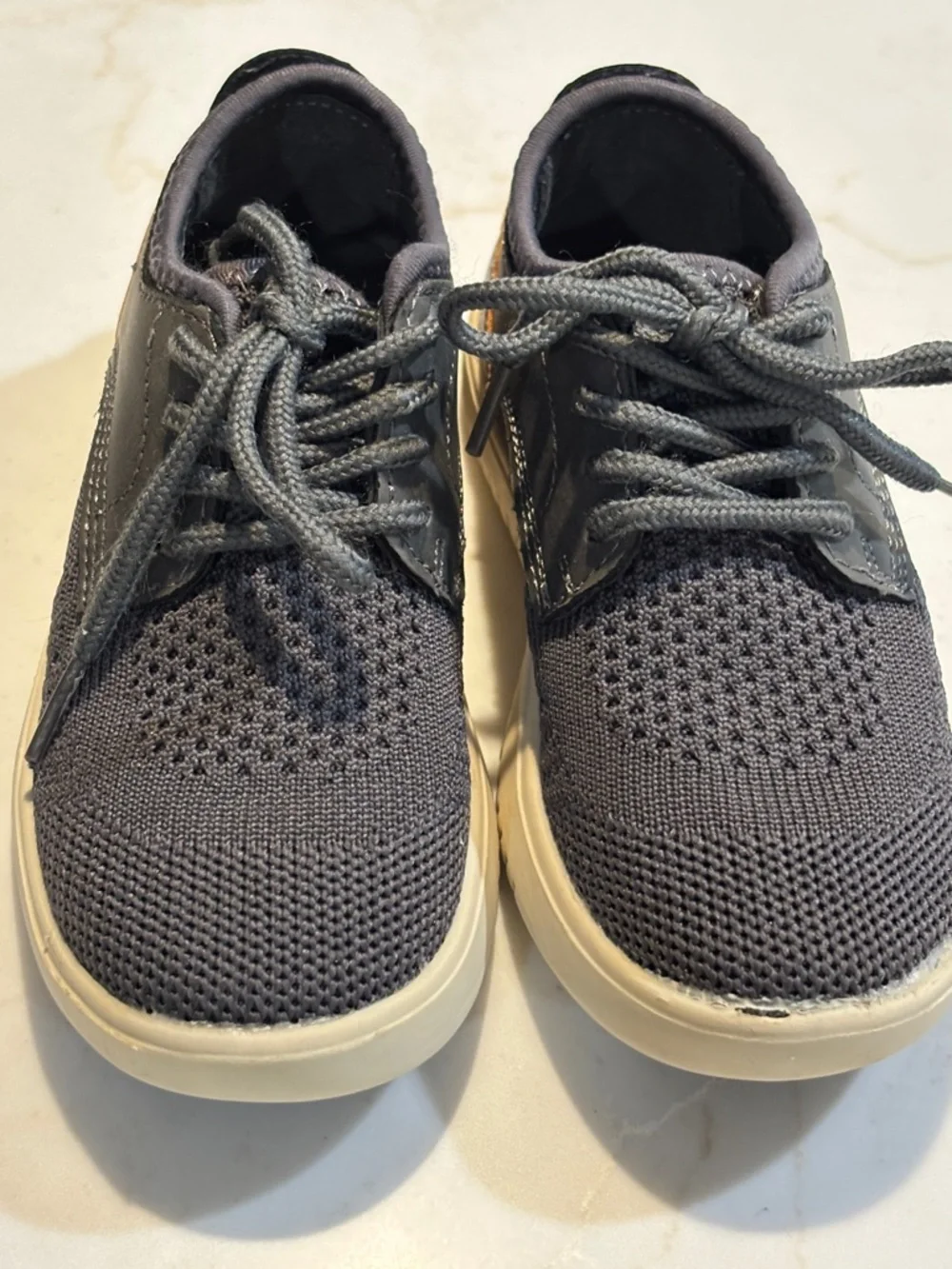 Steve Madden Lace-Up Sneakers Casual Black Tan Toddler Shoes Size 10